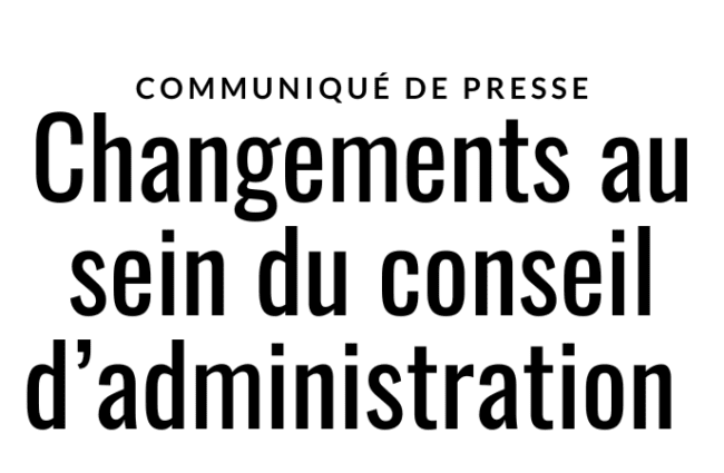 Changements au sein du conseil d’administration de l’Association minière du Québec